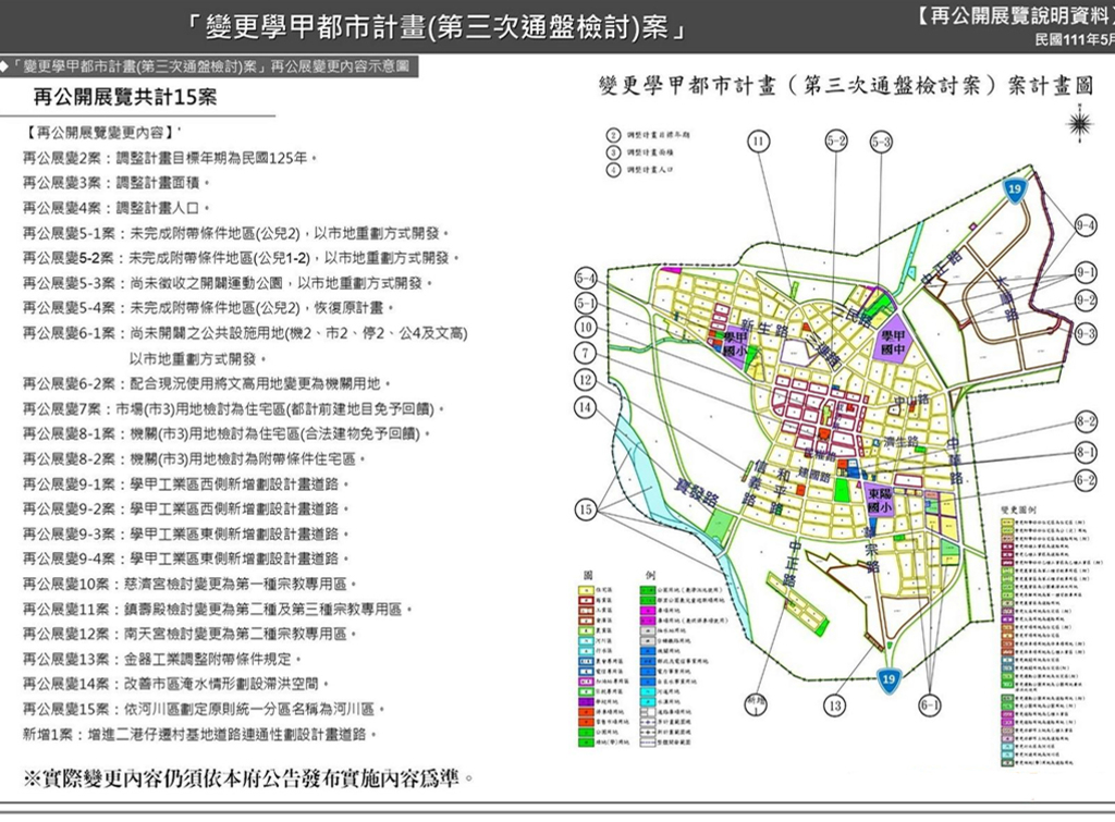 學甲都市計畫第三次通盤檢討案啟動