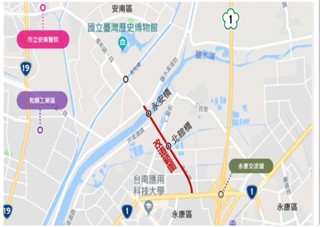 永康交流道聯絡道工程三案串聯2月初完成