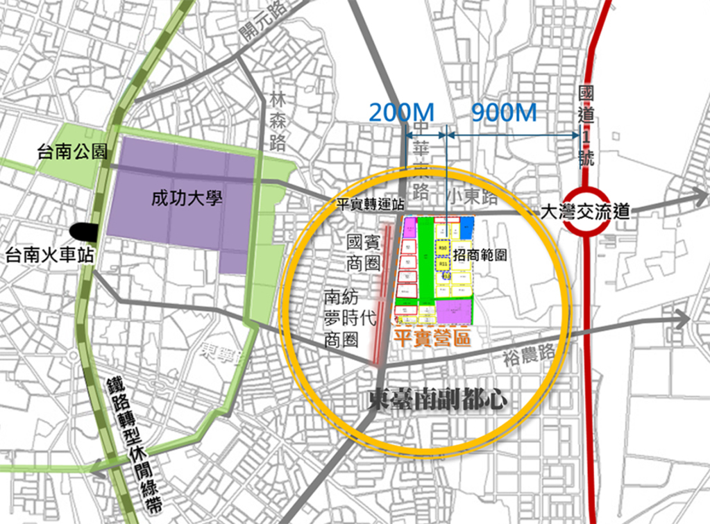 東台南副都心的潛力區   平實營區公辦都更招商